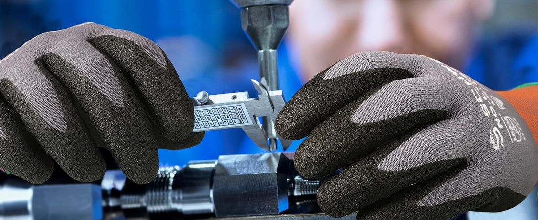 Heavy Duty Sandy Nitrile Work Gloves Abrasion & Oil Resistant Safety Gloves