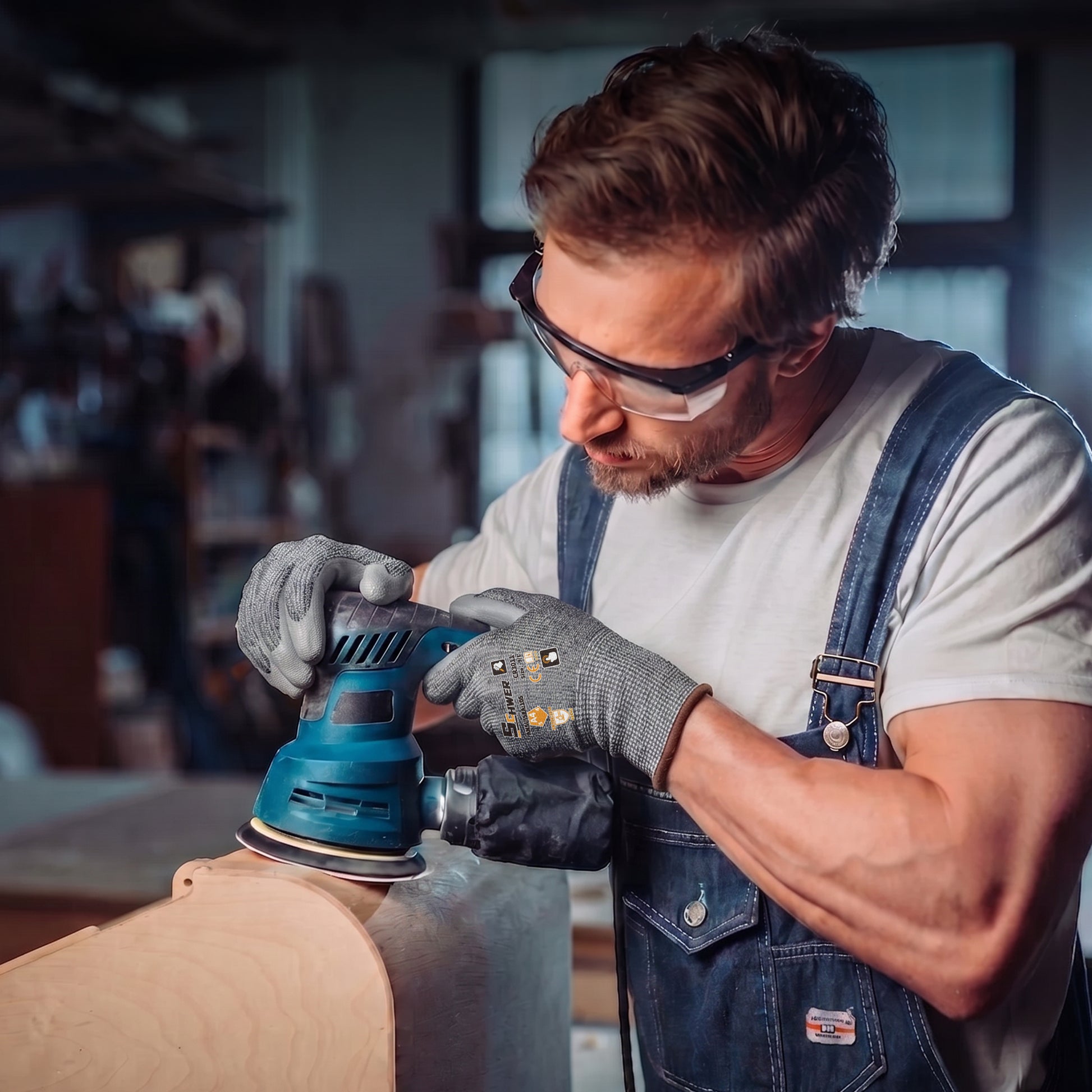 A4 Cut Resistant Gloves 13-Gauge Polyurethane Textured Palm Coated Gloves-Core CR3011