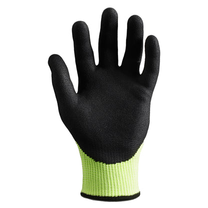 A7 Cut Resistant Gloves 13-Gauge NBR Sandy Foam Palm Coated Gloves-Core CR3027