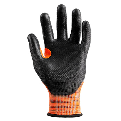 Schwer®ANSI A4 Cut Resistant Gloves 13-Gauge PU Rough Palm Coated Gloves- Core CR3066