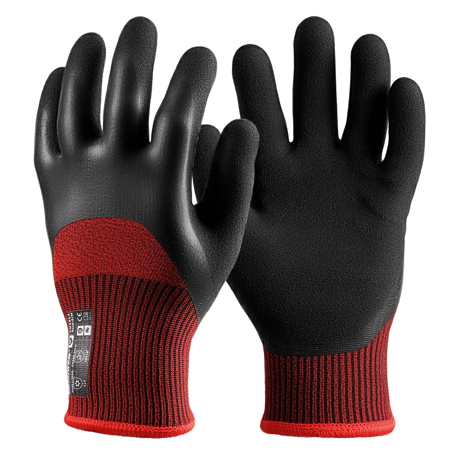 Schwer® ANSI A2 Cold Resistant Work Gloves 15/10G Latex Flat Sandy Foam Waterproof Gloves-Core CR3313