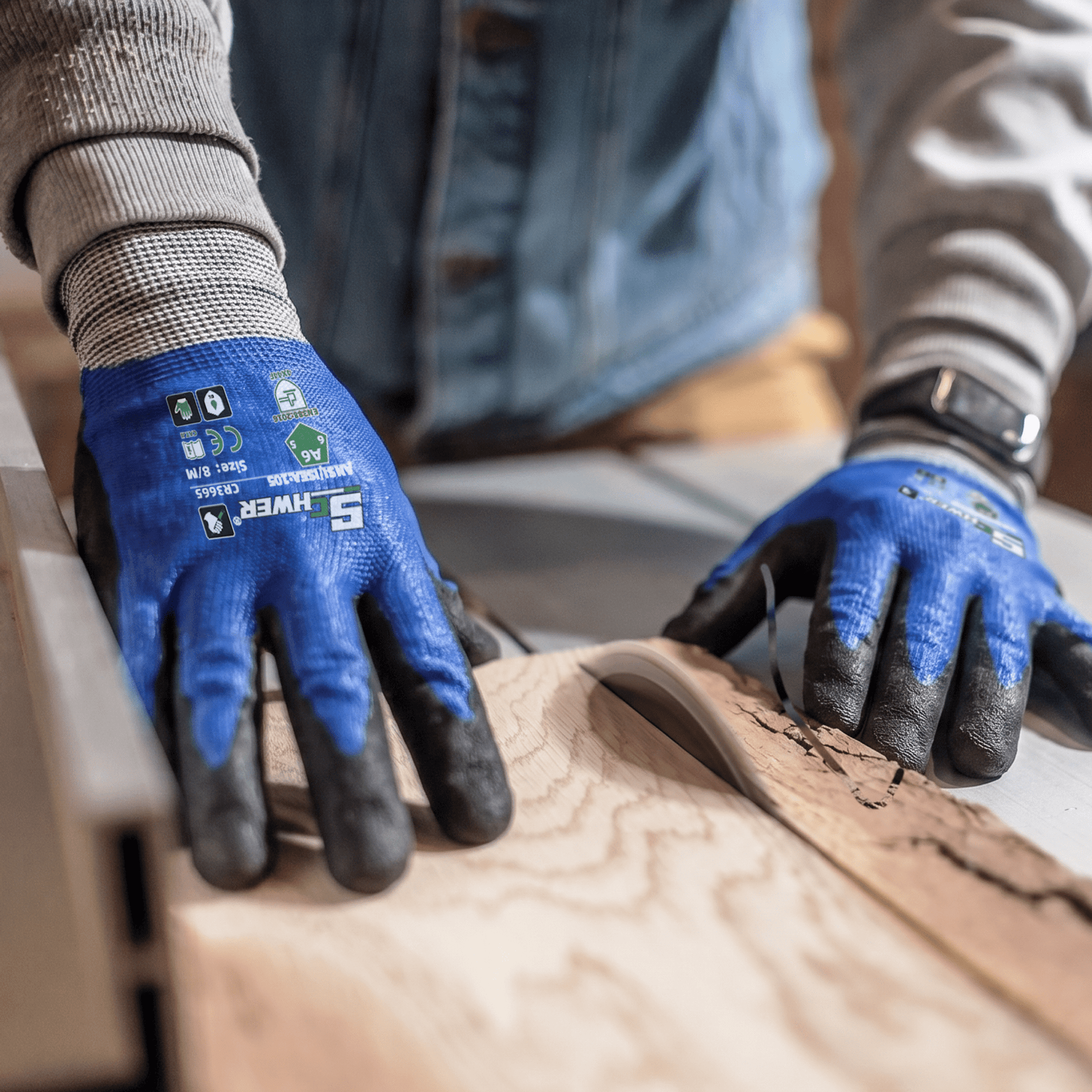 CR3665 cut resistant gloves application image