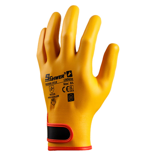 ANSI A1 15G Nitrile Coated Work Gloves Ultra Foam Fully Coated Gloves-Core CR5630