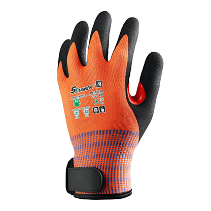ANSI A9 Cold Resistant Cut Resistant Gloves 13-Gauge NBR Sandy Foam Palm Coated -ProMax PM3326-W
