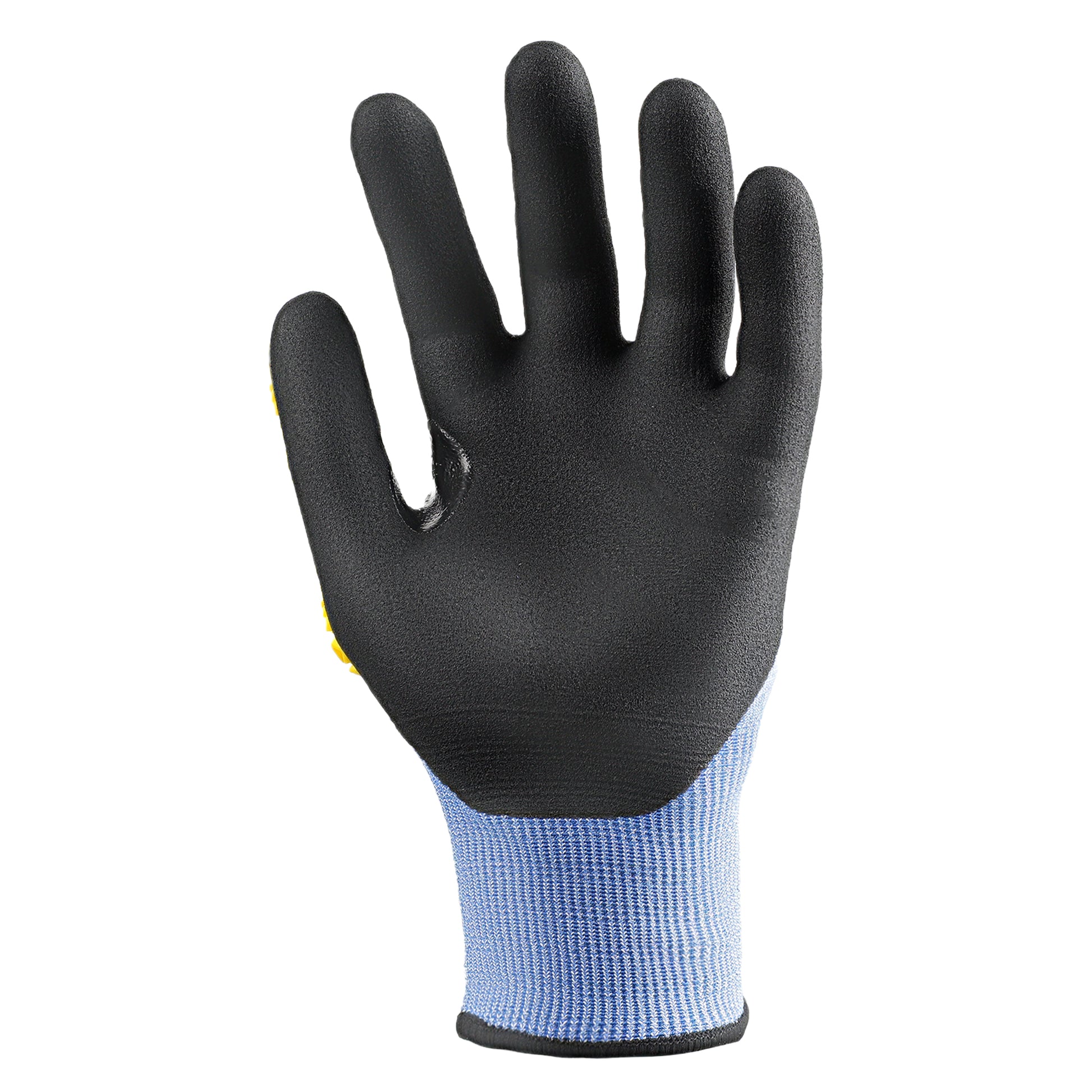 Schwer® ANSI A4 Cut Resistant Impact Resistant Gloves 18G NBR Sandy Foam Palm Coated Gloves-ProMax PM3900-T