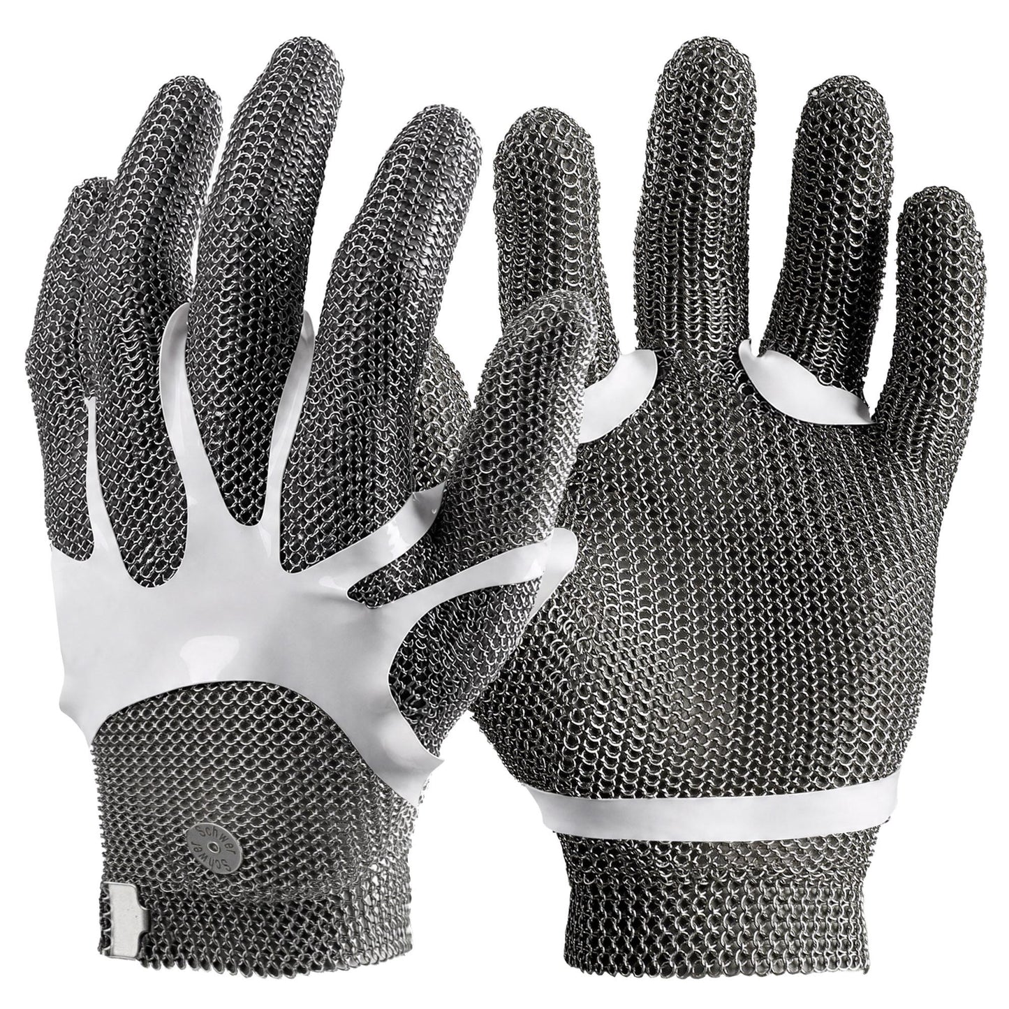 Schwer® ANSI A9 Food Grade Cut Resistant Gloves Chainmail  Stainless Steel Ring Mesh Gloves-ProMax PM5201
