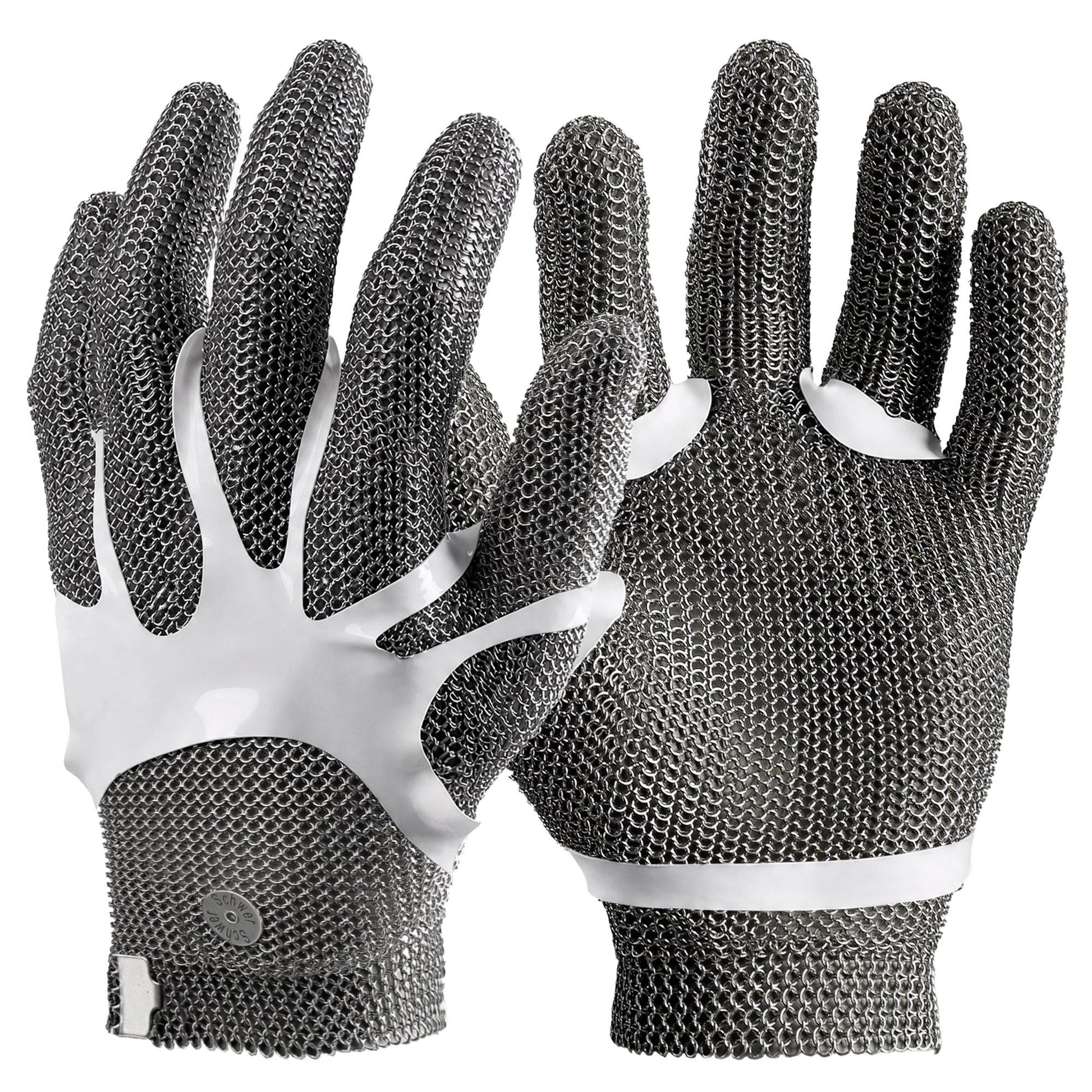 Schwer® ANSI A9 Food Grade Cut Resistant Gloves Chainmail  Stainless Steel Ring Mesh Gloves-ProMax PM5201
