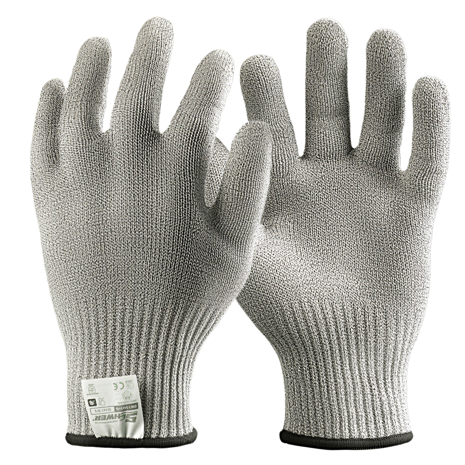 Schwer® ANSI A9 Food Grade Cut Resistant Gloves 10-Gauge Seamless Knit Ambidextrous Gloves-Pro PR1501-G