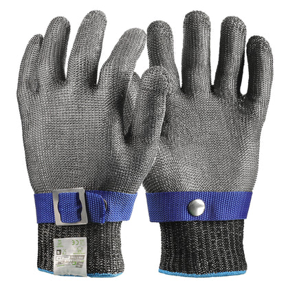 Schwer® ANSI A9 Food Grade Cut Resistant Gloves 10-Gauge Metal Knitted Ambidextrous Gloves-ProMax PR1706