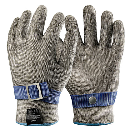 Schwer®ANSI A9 Food Grade Cut Resistant Gloves 10-Gauge Metal Knitted Ambidextrous Gloves-Pro PR1707