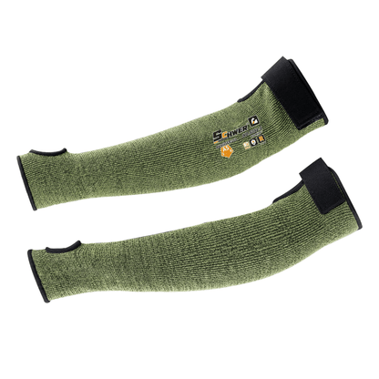 ANSI A5 Cut Resistant Arm Sleeves Circle Knit Velcro Closure Sleeves-Claw S081