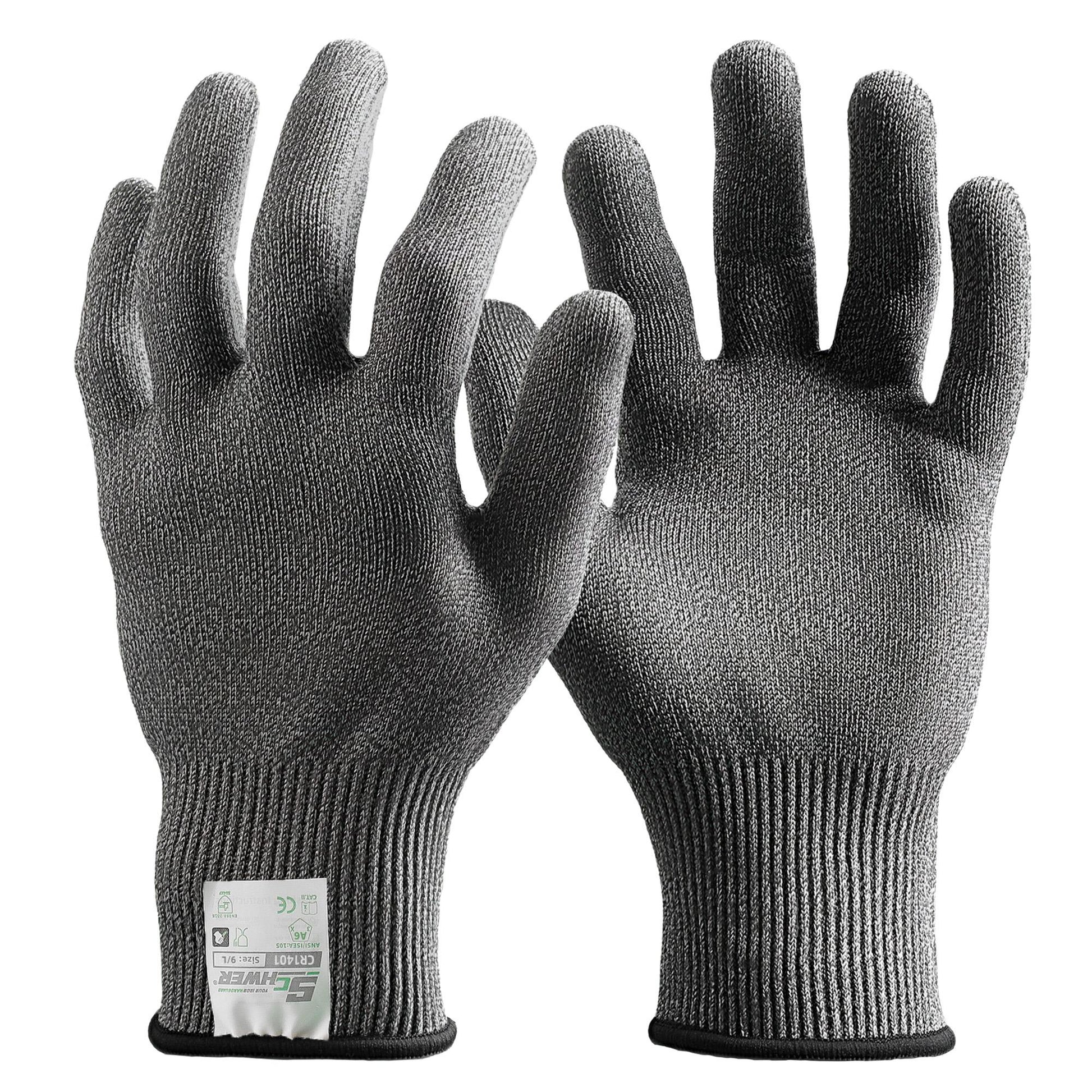Schwer® ANSI A6 Food Grade Cut Resistant Gloves 15-Gauge Seamless Knit Ambidextrous Gloves- Core CR1401