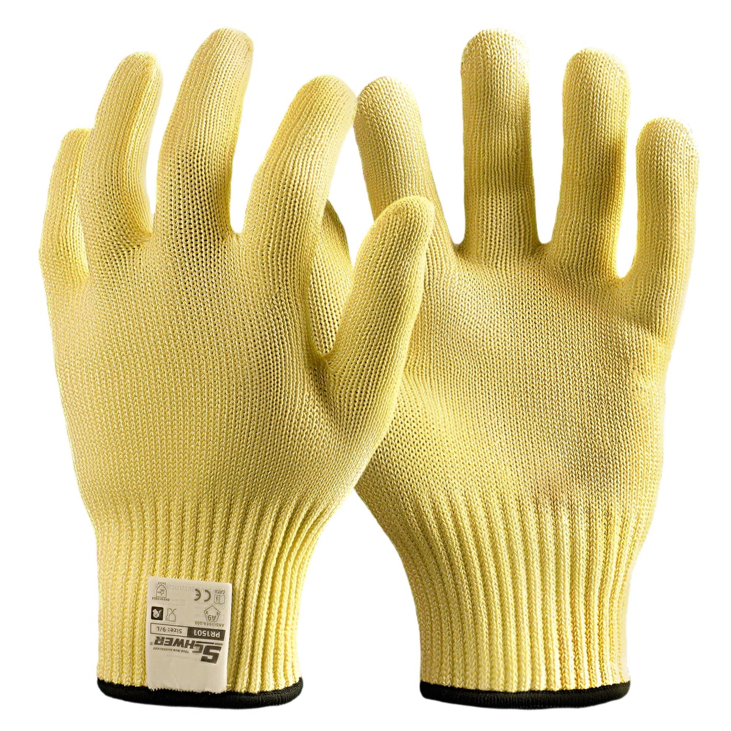 Schwer® ANSI A9 Food Grade Cut Resistant Gloves 10-Gauge Seamless Knit Ambidextrous Gloves-Pro PR1501